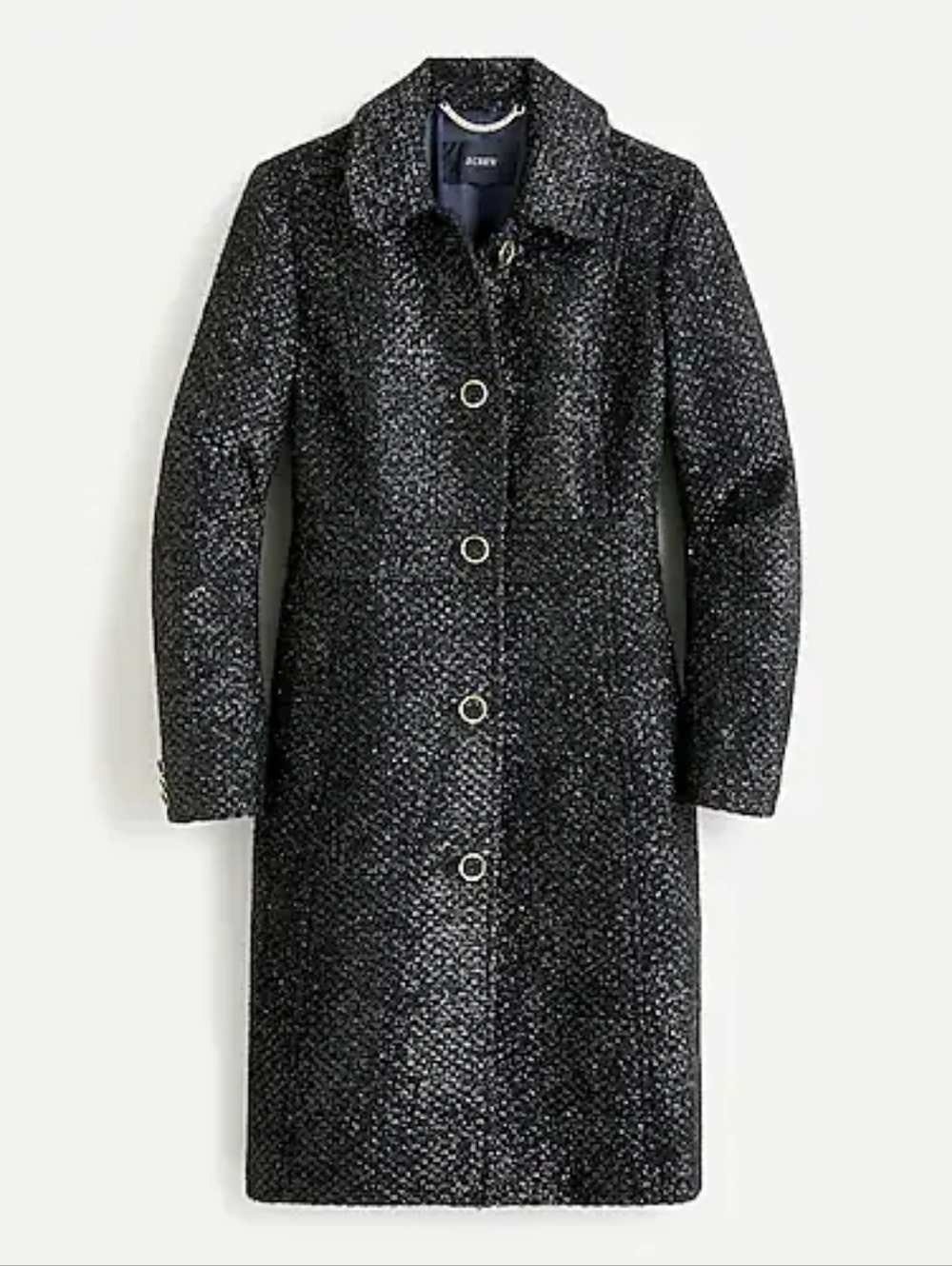 NWT J. Crew Lady Day Coat in Shimmer Tweed - Picture 8 of 8